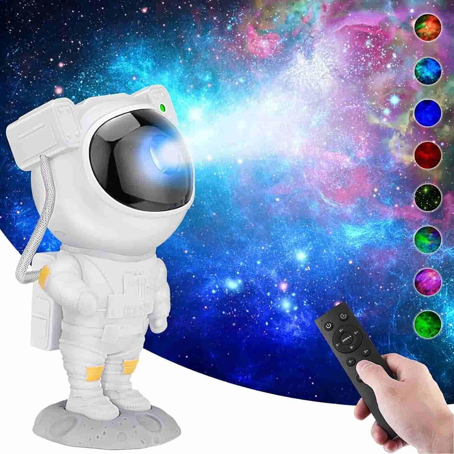 Astronaut Galaxy Projector - 360 Magnetic Head Rotation, Remote Control - DreamsBuy