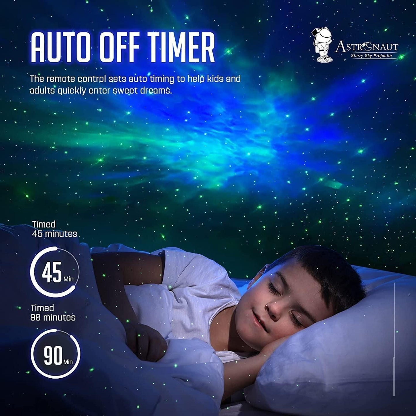 Astronaut Galaxy Projector - 360 Magnetic Head Rotation, Remote Control - DreamsBuy