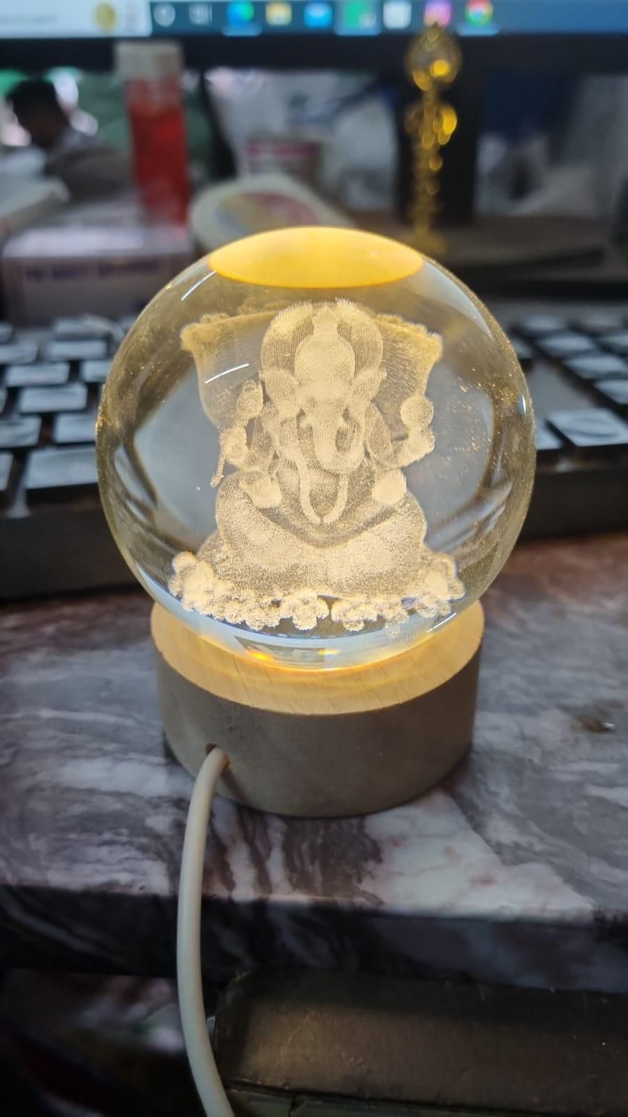 Ganesh Crystal LED Lamp - DreamsBuy