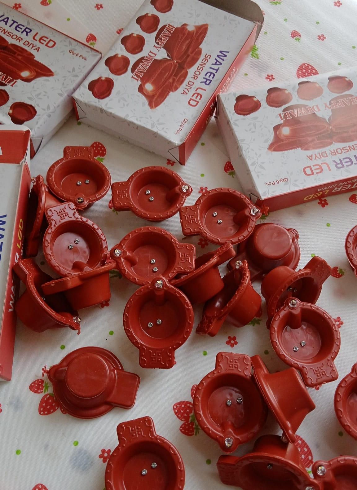 LED Light Water Sensor Diyas Plastic with, Ambient Lights, (Pack of 6/12/18/24) - DreamsBuy