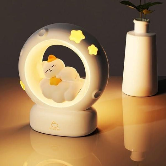 Moon LED Night Lamp with 3 Brightness Modes & Touch Contro - DreamsBuy