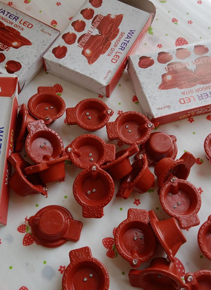 LED Light Water Sensor Diyas Plastic with, Ambient Lights, (Pack of 6/12/18/24) - DreamsBuy