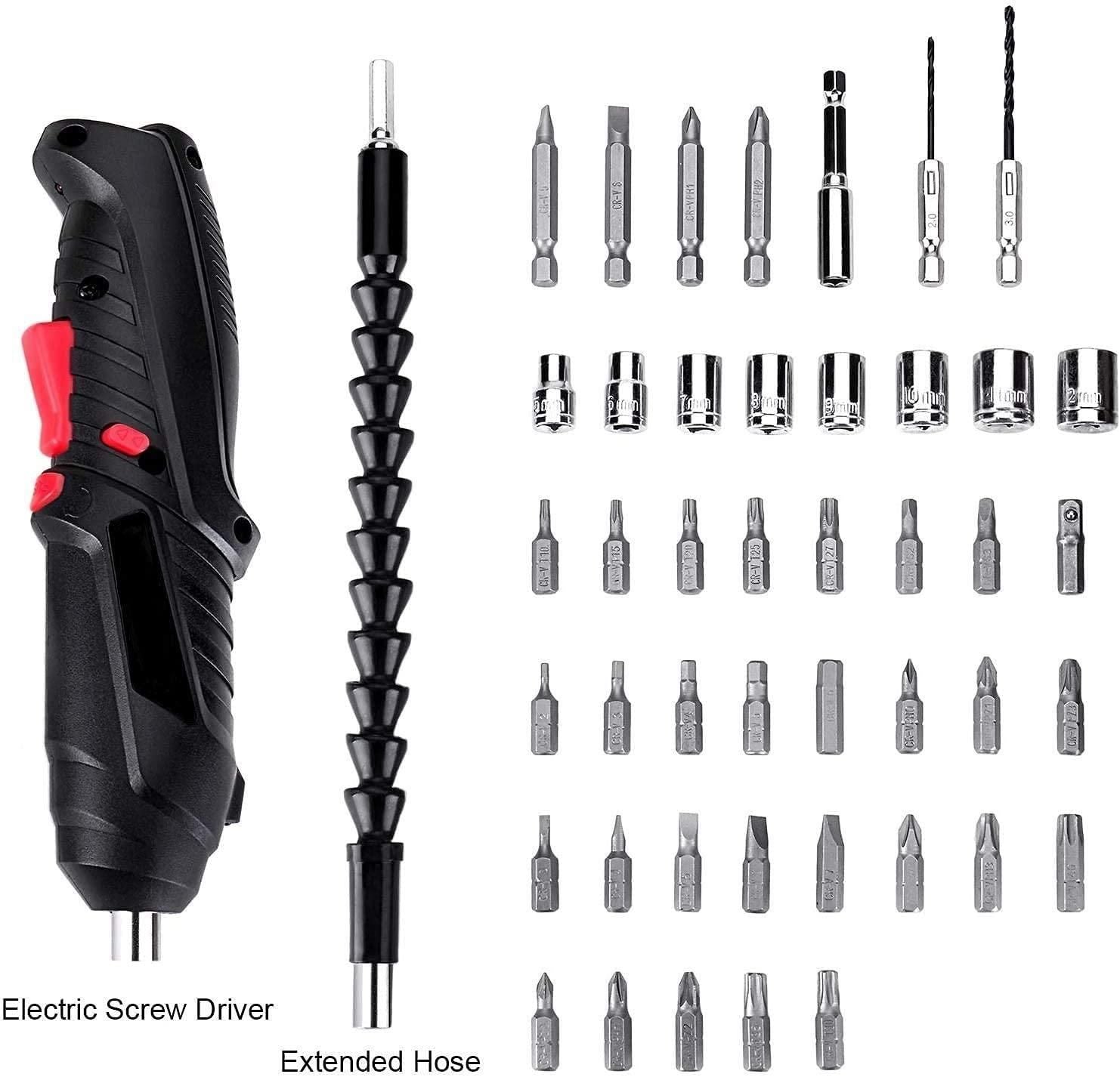 Metal Electric Screwdriver with 47 pcs Screwdriver Bit Set - DreamsBuy