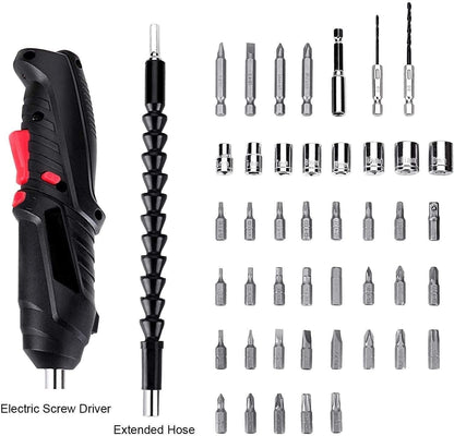 Metal Electric Screwdriver with 47 pcs Screwdriver Bit Set - DreamsBuy