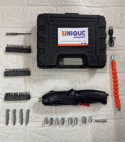 Metal Electric Screwdriver with 47 pcs Screwdriver Bit Set - DreamsBuy