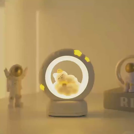 Moon LED Night Lamp with 3 Brightness Modes & Touch Contro