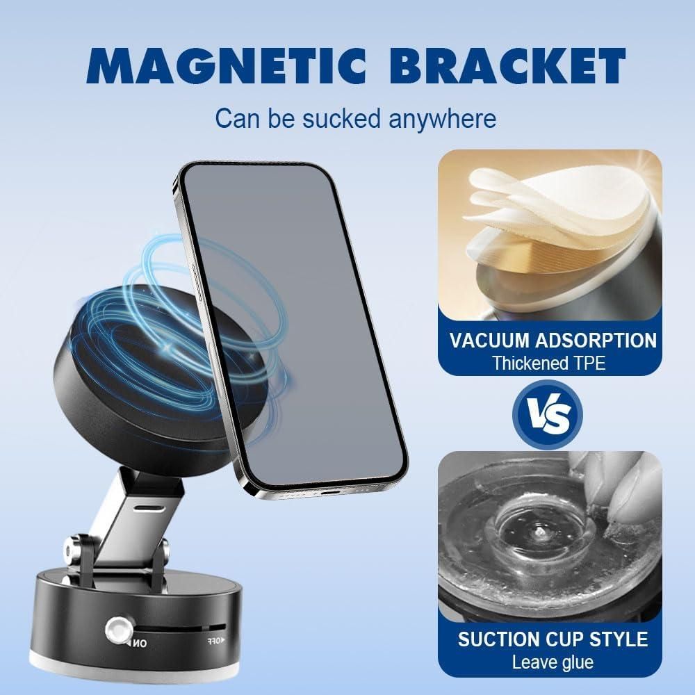 Vacuum Magnetic Suction Phone Holder - DreamsBuy